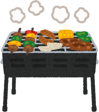 バーベキューのイラスト